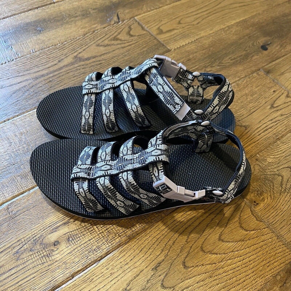 Teva Black and Gray Strappy Sandals